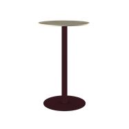 Burgundy Halo Bar Table